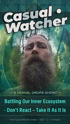 Battling Our Inner Ecosystem · Don't React – Take It As It Is