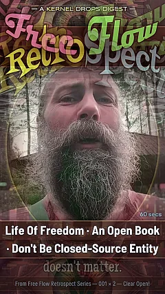 Life Of Freedom · An Open Book · Don't Be Closed-Source Entity