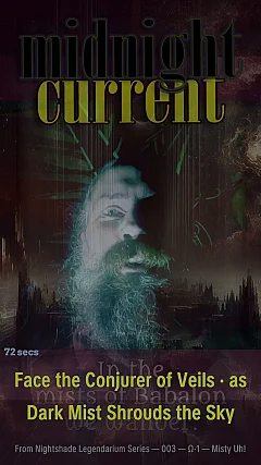 Face the Conjurer of Veils · as Dark Mist Shrouds the Sky