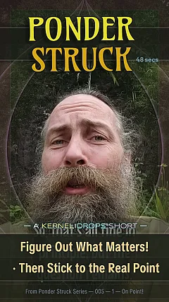 Figure Out What Matters! · Then Stick to the Real Point