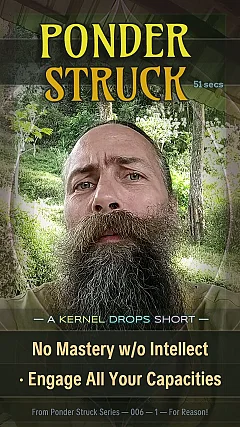 No Mastery w/o Intellect · Engage All Your Capacities