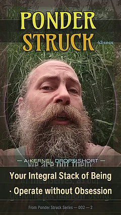 Your Integral Stack of Being · Operate without Obsession