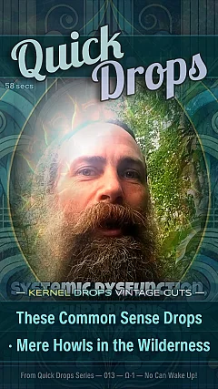 These Common Sense Drops · Mere Howls in the Wilderness