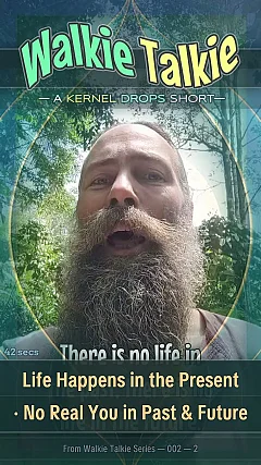 Life Happens in the Present · No Real You in Past & Future