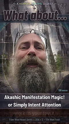 Akashic Manifestation Magic! or Simply Intent Attention