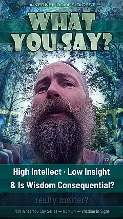 High Intellect · Low Insight & Is Wisdom Consequential?