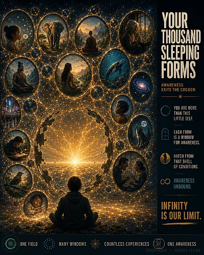 Your Thousand Sleeping Forms · Awareness Exits the Cocoon